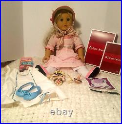 American Girl CAROLINE DOLL of the Year In Meet Outfit Accesories Gown 10+ Items