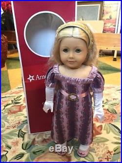 American Girl CAROLINE Doll In Holiday Outfit In Box With Misc Extras & Book Set