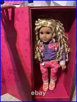 American Girl CYO Create Your Own Doll Blonde Hair, Blue Eyes Pink Outfit NEW