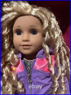 American Girl CYO Create Your Own Doll Blonde Hair, Blue Eyes Pink Outfit NEW