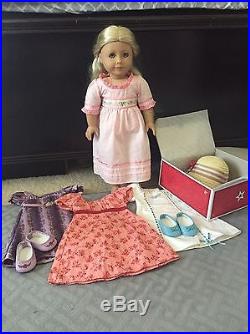 American Girl Caroline Doll Historical Retired Blonde PJs Outfits Accessories