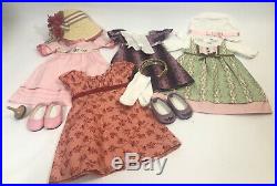 American Girl Caroline Lot Outfits Meet Holiday Travel Work Gown Dress Retired