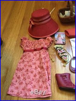 American Girl Caroline Lot Travel Outfit and Spencer Jacket, Holiday Gown Basket