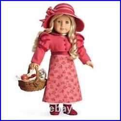 American Girl Caroline Travel Outfit Dress, Boots, Spencer Jacket, Hat, Basket