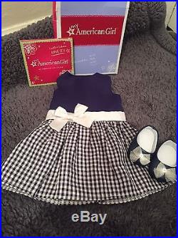 American Girl Cecile RETIRED +Let's Celebrate birthday tee + 2 Outfits