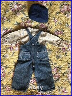 American Girl Collection Kit Overalls Hobo Outfit Retired RARE EUC