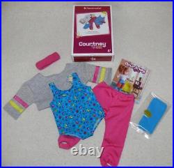 American Girl Courtney Fitness Outfit & TV & Fitness Accessories Set Lot MIB