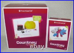 American Girl Courtney Fitness Outfit & TV & Fitness Accessories Set Lot MIB