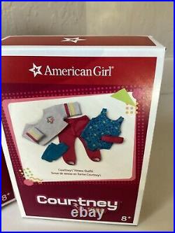 American Girl Courtney Moore Doll TV, Bing-Bag Set and exercise outfit. New in B