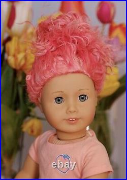 American Girl Custom Fairy Princess Doll Peach Pink Hair With Outfit