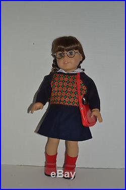 American Girl DollMolly In Meet OutfitGlasses Case Purse ShoesOriginal Box
