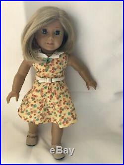 American Girl Doll 18 Kit Kittredge Meet Outfit Accessories Dress Dog Grace Lot