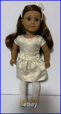 American Girl Doll 18 Marisol Luna With Outfit Ivory Dress Holiday