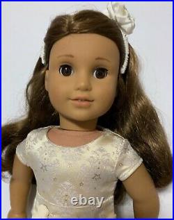American Girl Doll 18 Marisol Luna With Outfit Ivory Dress Holiday