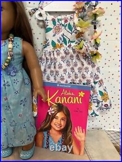 American Girl Doll 2011 Retired Kanani Akina with Dress & Extra Outfits