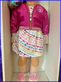 American Girl Doll 88 Truly Me with New Pink MEET OUTFIT Pastel Multicolor Hair