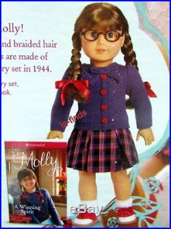 American Girl Doll Beforever Molly New Style Meet Outfit & Pjs & Access Lot Nib