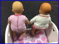 American Girl Doll Bitty Baby Lot 2 Dolls + Outfits Clothes Cradle Accessories