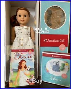 American Girl Doll Blaire Wilson & Blaire's Gardening Outfit New In Box GOTY