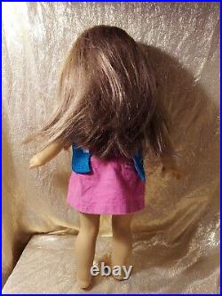 American Girl Doll Brown Hair With Brown Eyes 18 Front Teeth, Outfit, Hats