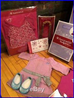 American Girl Doll Bundle with Doll Pierced Ears & Outfits All New Great Gift