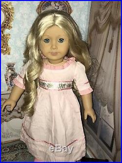 American Girl Doll Caroline Abbott Doll Green EyesOriginal Meet OutfitDress
