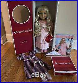 American Girl Doll Caroline Abbott Excellent Cond. With Holiday Outfit Retired
