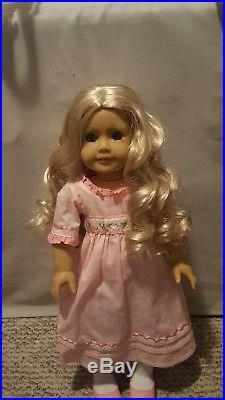 American Girl Doll Caroline Abbott- Retired in Meet Outfit with Accessories EUC
