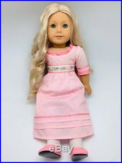 American Girl Doll Caroline Abbott With Dress + 2 Caroline Outfits Pre-Owned