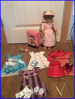 American Girl Doll Caroline Huge Lot 4 Outfits/ Accessories/ All Original Books