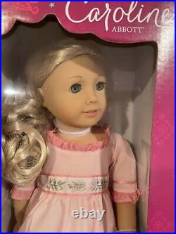 American Girl Doll Caroline NEW With Extra Blue Gown Outfit
