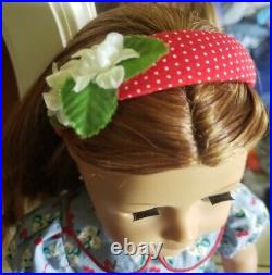American Girl Doll EMILY BENNET Meet Outfit Scrapbook Earrings 2012