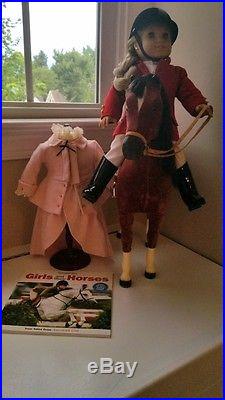 American Girl Doll Elizabeth Equestrian Lot Felicity horse Penny Riding outfit