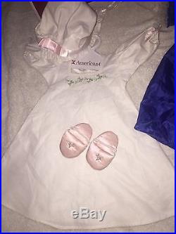 American Girl Doll Elizabeth & Felicity Riding Outfit Nightgown Dresses Box LOT