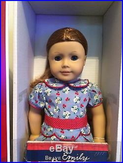 American Girl Doll Emily + Book + AG Outfit Retired NIB