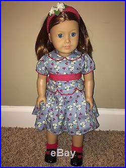 American Girl Doll Emily in meet outfit with Book (retired)