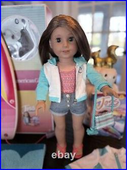 American Girl Doll GOTY Joss w Box, Book, Surfboard & Accessories