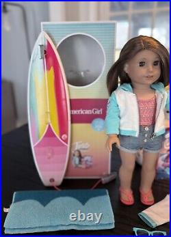 American Girl Doll GOTY Joss w Box, Book, Surfboard & Accessories