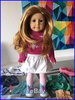 American Girl Doll GOTY Mia Ice Skater 4 Outfits LOT 2008