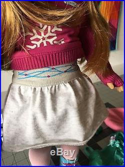 American Girl Doll GOTY Mia Ice Skater 4 Outfits LOT 2008