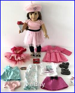 American Girl Doll Grace Thomas Lot Paris Opening Night Outfit Beret Welcome Set
