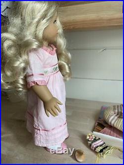 American Girl Doll Historical Caroline With Meet Outfit And Accessories RETIRED