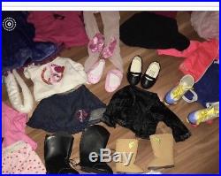 American Girl Doll Huge Clothing Lot, AG book, Dolls Frozen Outfit