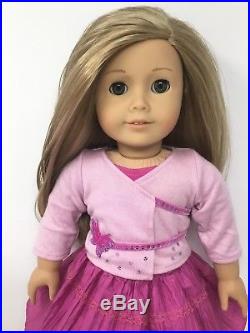 American Girl Doll Isabelle Blonde Hair Hazel Eyes AG 4pc outfit-Retired