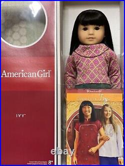 American Girl Doll Ivy Ling + Hard To Find Rainbow Romper Outfit -all New In Box