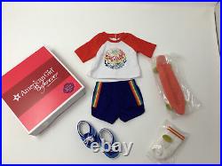 American Girl Doll Julie 2015 Special Edition Skateboarding Outfit Skater New