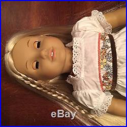 American Girl Doll Julie & Birthday Outfit Pet Bunny Nutmeg Lot