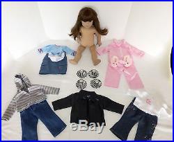 American Girl Doll'Just Like Me' Long Brown Hair Blue Eyes 4+ Outfits Clothes