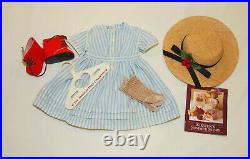 American Girl Doll KIRSTEN Summer Outfit With Hat Socks Pleasant Company