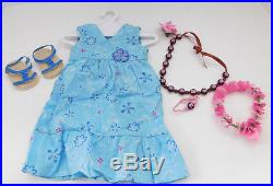 American Girl Doll Kanani Meet Outfit Flower Necklace Sandals Dress